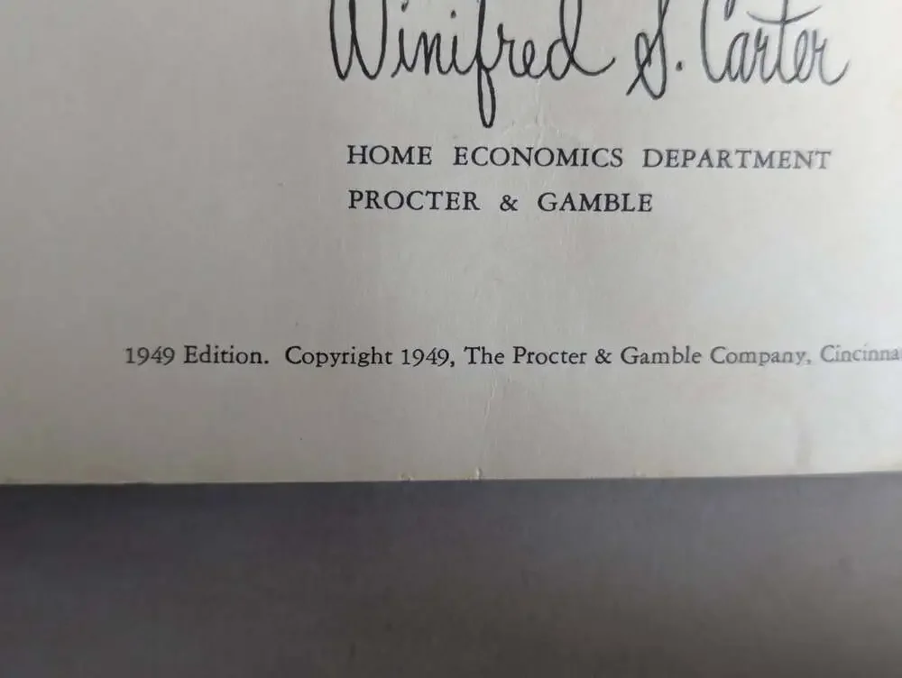 New Recipes for Good Eating 1949 by Proctor & Gamble Paperback Cookbook